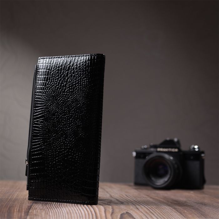 Гаманець ST Leather З натуральної шкіри Чорний (22716) зображення 10
