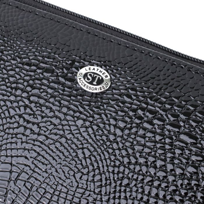 Гаманець ST Leather З натуральної шкіри Чорний (22716) зображення 5