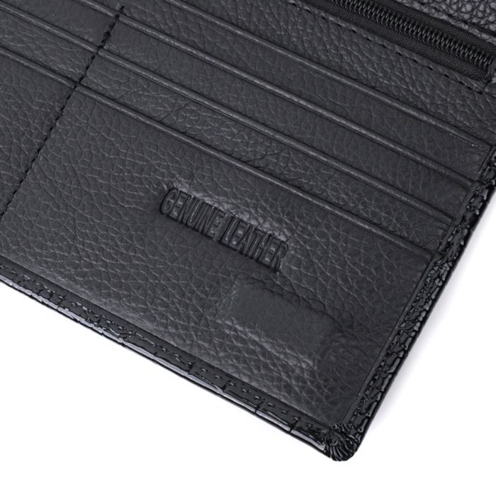 Гаманець ST Leather З натуральної шкіри Чорний (22716) зображення 8