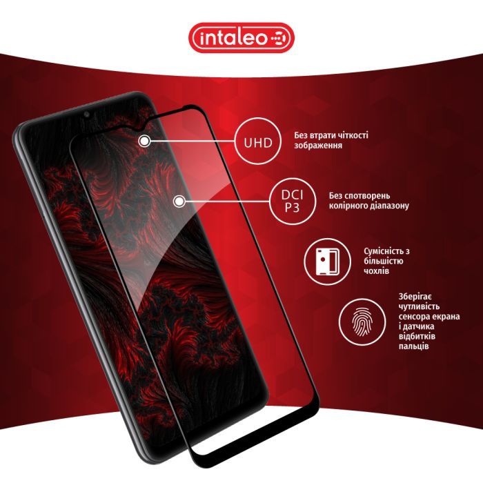 Стекло защитное Intaleo Full Glue Samsung A32 5G Black (1283126541742) изображение 4