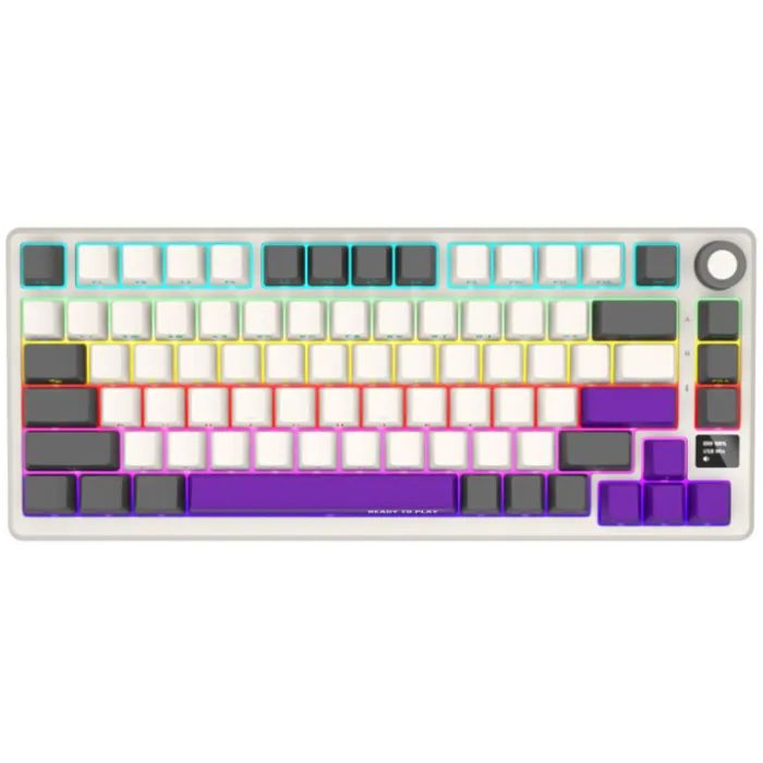 Клавіатура Lorgar KBP7075W Pro RGB Wireless/Bluetooth/USB UA Beige (LRG-KBP7075W-RT-US) зображення 2