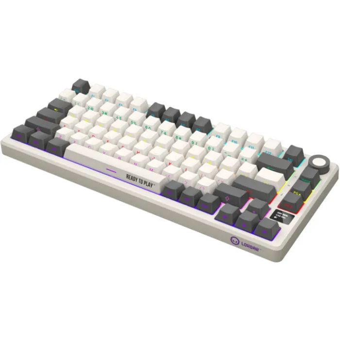 Клавіатура Lorgar KBP7075W Pro RGB Wireless/Bluetooth/USB UA Beige (LRG-KBP7075W-RT-US) зображення 3