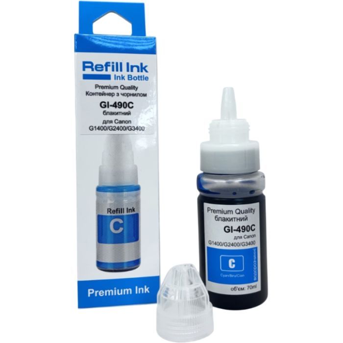 Чернила Premium Quality Canon GI-490C 70мл Cyan (70264920)