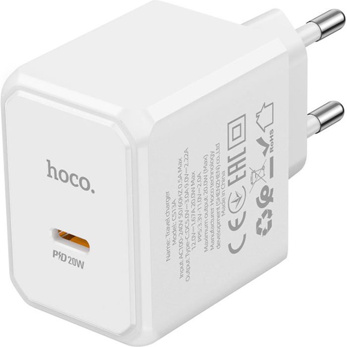 Зарядний пристрій HOCO CS13A Ocean USB-C PD20W White (6942007603812) зображення 2