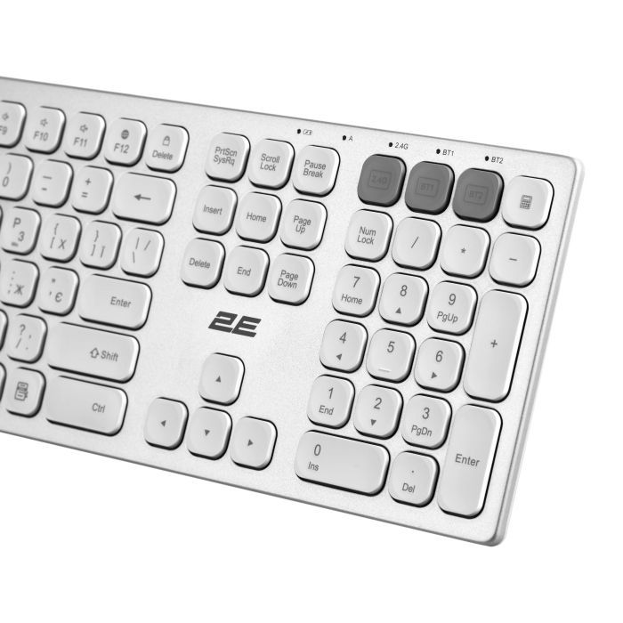 Клавиатура 2E KS270 109key Wireless UA Grey/Black (2E-KS270WBGR_UA) изображение 7