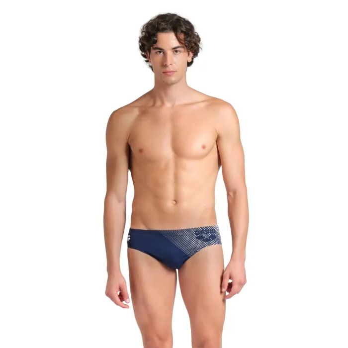 Плавки Arena Foggy Dots Swim Briefs 008482-506 чорний, жовтий 95 (3468337530978)