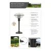 Газовий обігрівач Sahara Table Top Patio Heater настільний 4,5 кВт (40316) зображення 7