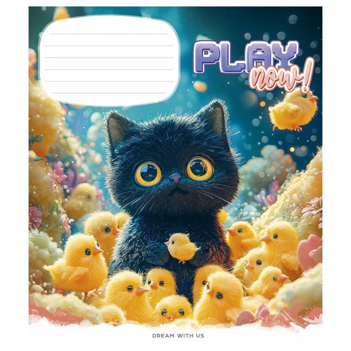 Зошит Школярик Play now 12 аркушів коса лінія (012-3556C) зображення 5