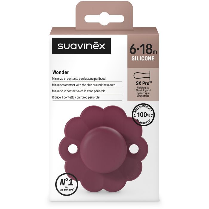 Пустышка Suavinex Wonder фізіологічна, 6-18 місяців, світло-блакит (308387) изображение 3