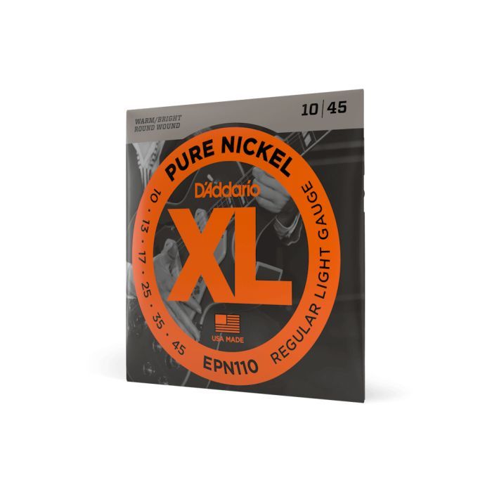 Струны для гитары D'Addario XL Pure Nickel Regular Light (10-45) (EPN110) изображение 2