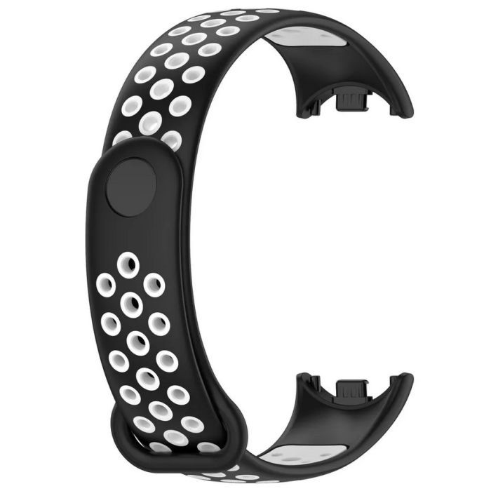Ремінець до фітнес браслета BeCover Vents Style для Xiaomi Mi Smart Band 10 Black-Green (713629) зображення 4