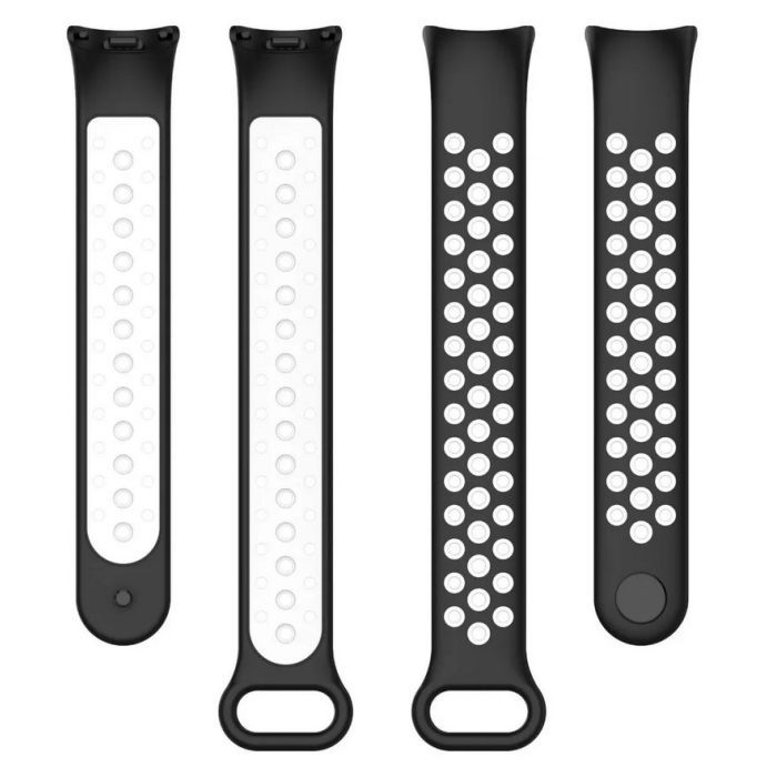 Ремінець до фітнес браслета BeCover Vents Style для Xiaomi Mi Smart Band 10 Black-Green (713629) зображення 6
