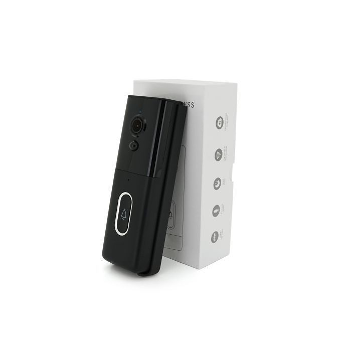 Дверний дзвінок YOSO Wi-Fi video 2MP battery -18650 SD card black (DoorVision-WIFI-02-2)
