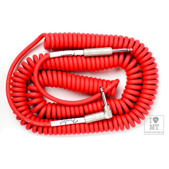 Инструментальный кабель Fender Cable Original Series 30' Coils Fiesta Red (228410)