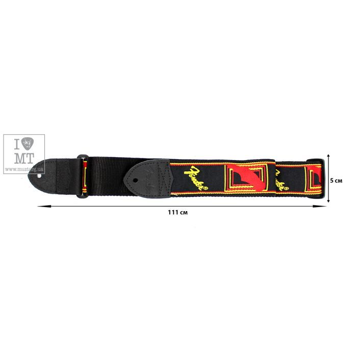 Ремінь для гітари Fender Strap 2" Monogrammed Red/White/Blue (14487) зображення 2