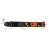 Ремінь для гітари Fender Strap 2" Monogrammed Black/Yellow/Red (20515) зображення 2