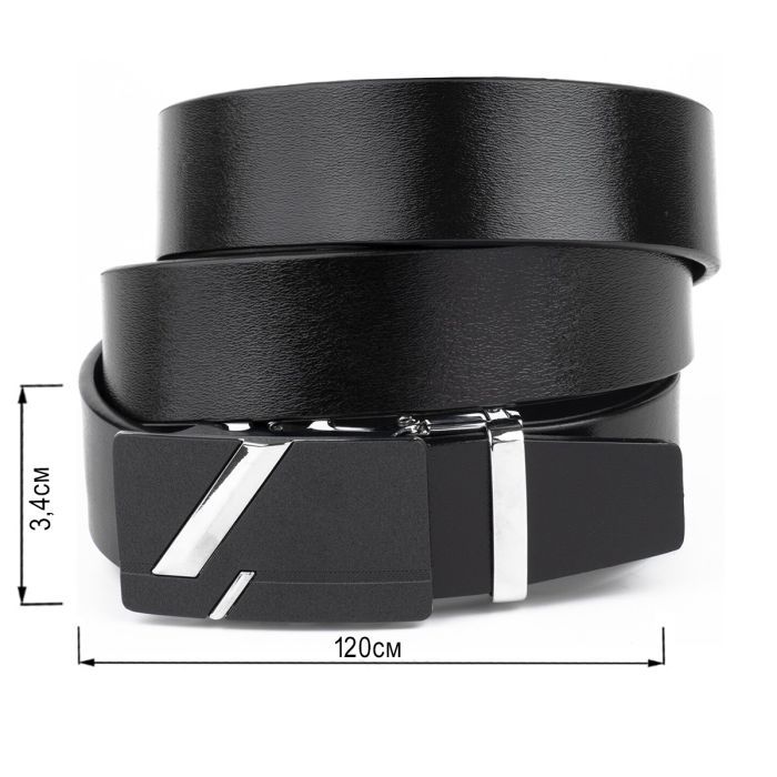 Ремінь Vintage Чоловічий Чорний (20329) зображення 3