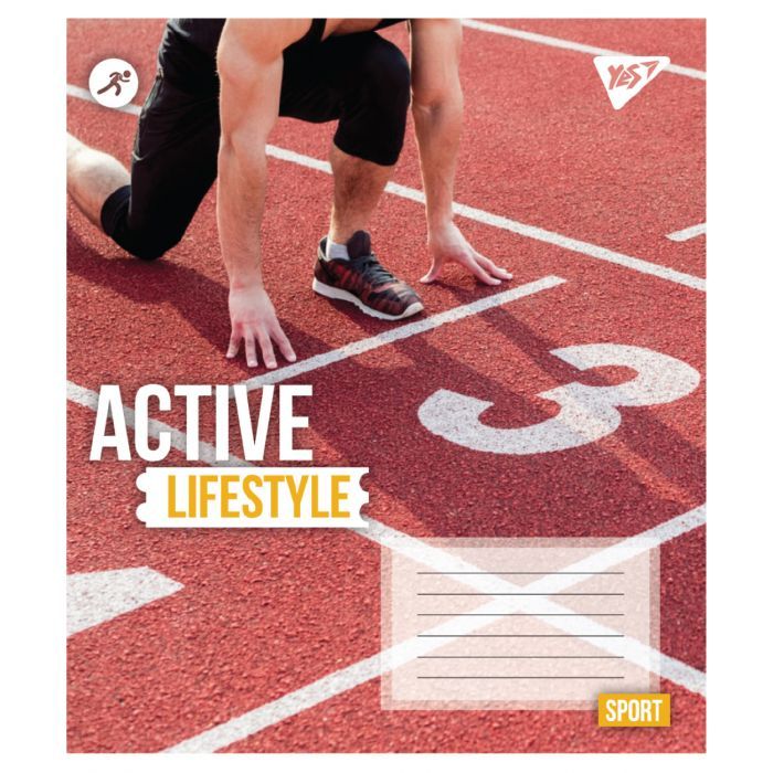 Зошит Yes Active lifestyle А5 48 аркушів клітинка (767712) зображення 2