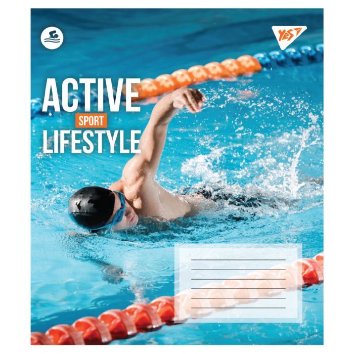 Зошит Yes Active lifestyle А5 48 аркушів клітинка (767712) зображення 3