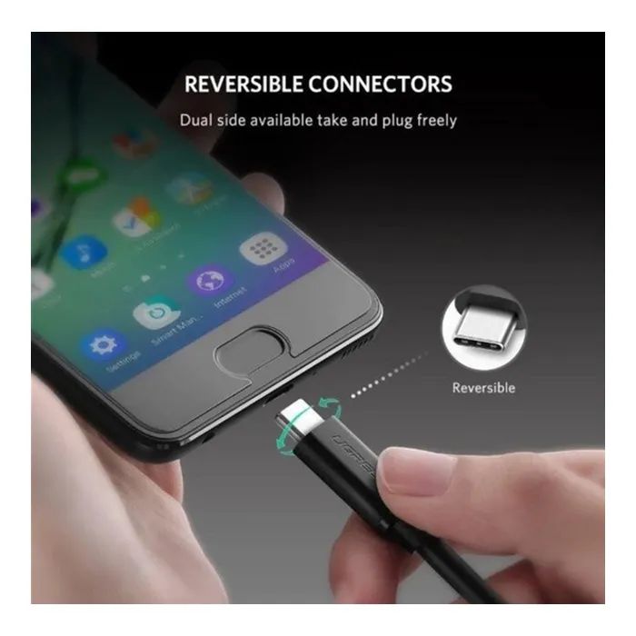 Дата кабель USB 2.0 AM to Lightning + Micro 5P + USB-C black HOCO (6942007608794) зображення 6
