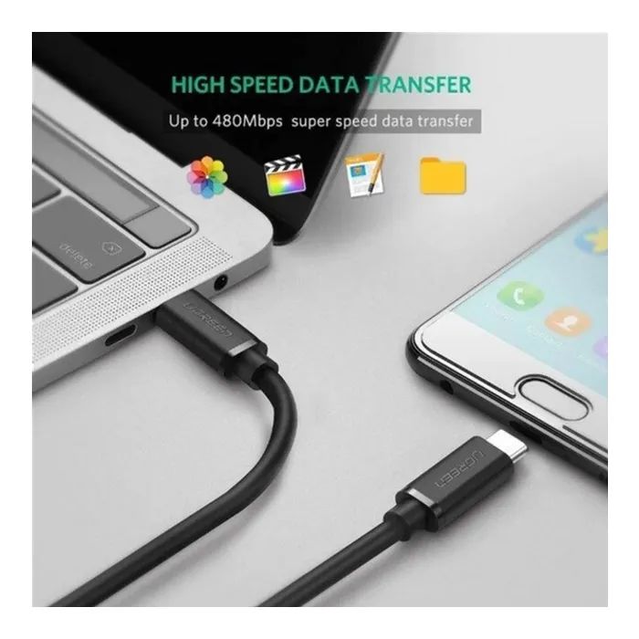 Дата кабель USB 2.0 AM to Lightning + Micro 5P + USB-C black HOCO (6942007608794) зображення 7