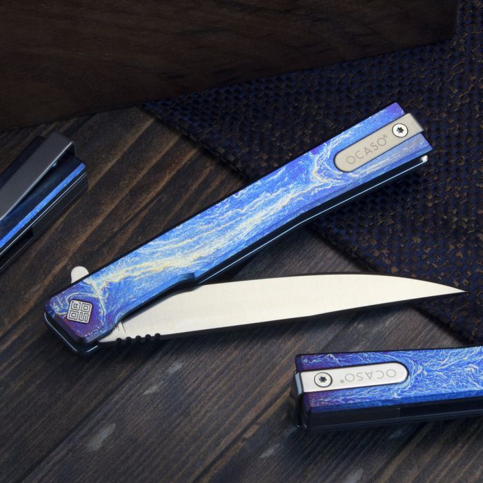 Нож Ocaso Solstice, Anodized titanium, Satin (10DBS) изображение 6