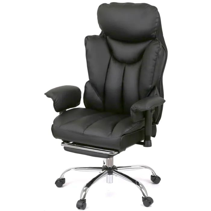 Офісне крісло Аклас Бамбетель RL 10093H Чорний (PU Black) (00158595)