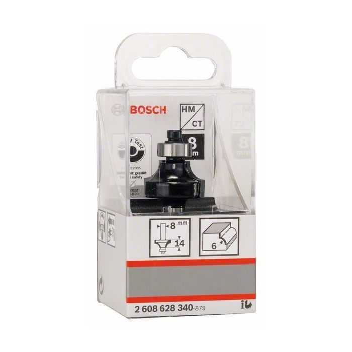 Фреза Bosch Professional карнизна, Std, S8, R3, L10.2 (2.608.628.344) зображення 5