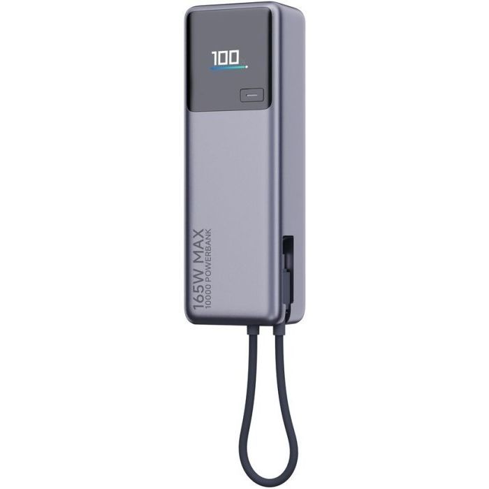 Батарея універсальна Xiaomi 10000mAh 165W Integrated Cable grey (BHR9361GL) зображення 2