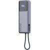 Батарея універсальна Xiaomi 10000mAh 165W Integrated Cable grey (BHR9361GL) зображення 2