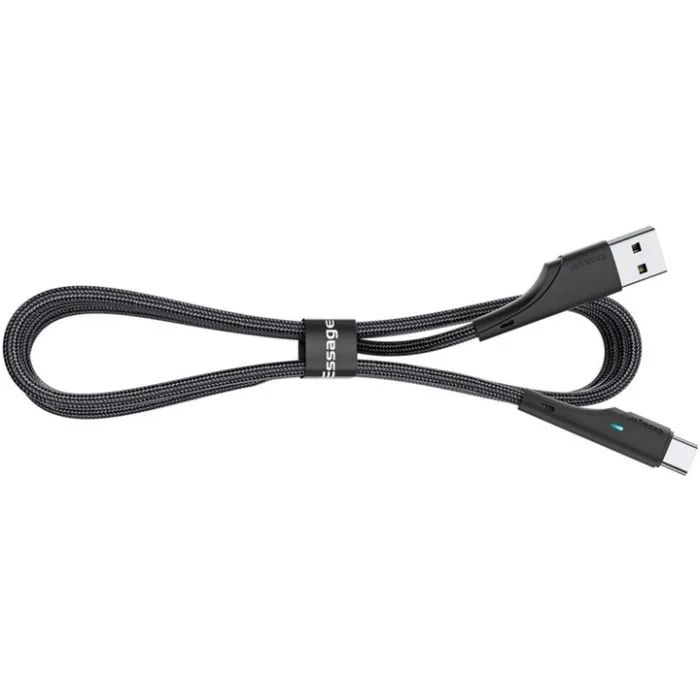 Дата кабель USB 2.0 AM to USB-C 3.0m black Essager (EXCT-LSC01) зображення 2