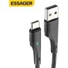 Дата кабель USB 2.0 AM to USB-C 2.0m black Essager (EXCT-LSA01)