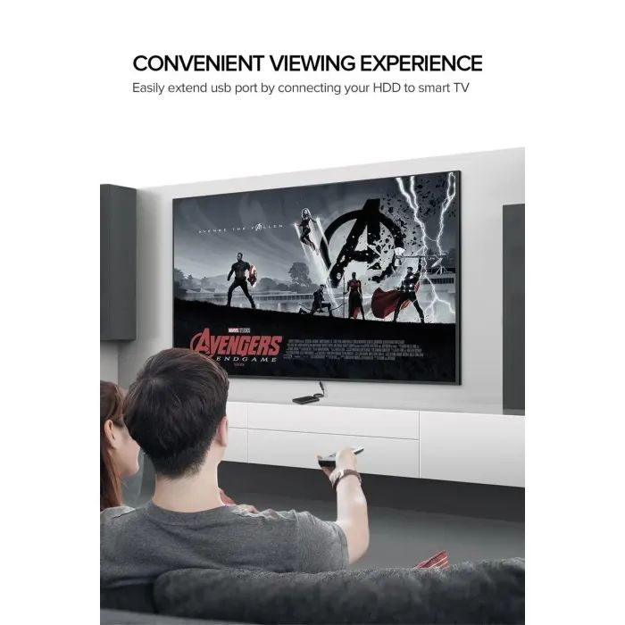 Дата кабель USB 3.0 AM/AF 0.5m US129 black Ugreen (30125) изображение 6