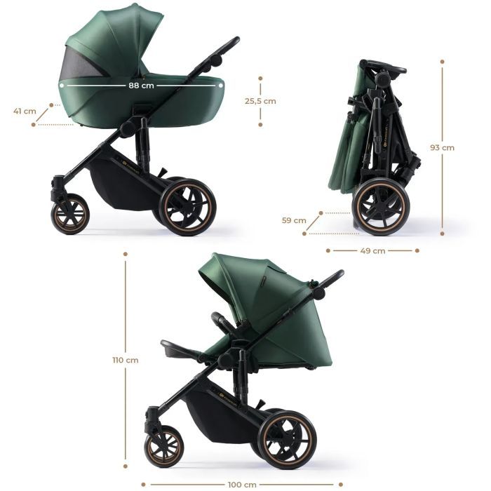 Коляска Kinderkraft 2 в 1 Prime 2 Venezian Black (KSPRIM02BLK2000 (5902533922895) зображення 5