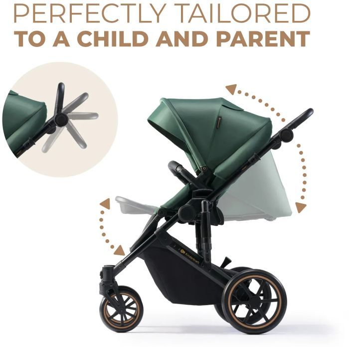 Коляска Kinderkraft 2 в 1 Prime 2 Venezian Black (KSPRIM02BLK2000 (5902533922895) зображення 6