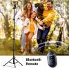 Штатив UGREEN LP680 Selfie Stick Tripod with Bluetooth Remote Black (15609) зображення 6