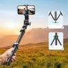 Штатив UGREEN LP680 Selfie Stick Tripod with Bluetooth Remote Black (15609) зображення 7