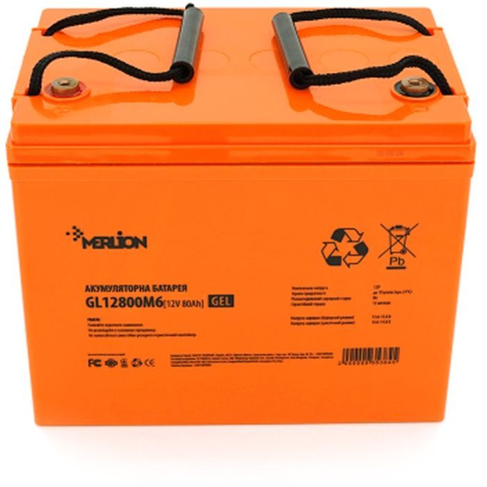 Батарея до ДБЖ Merlion 12V-80Ah GEL (GL12800M6 GEL) зображення 2