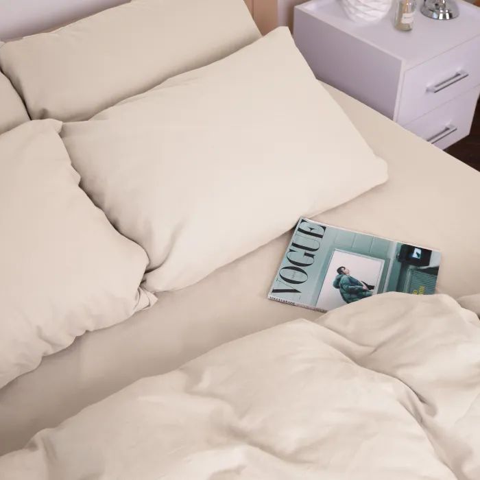 Постельное белье MirSon 007 Milk Фланель 160х220 Полуторный Евро (2200009650659) изображение 7