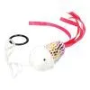 Іграшка для котів Hippie Pet Рибка з мотузкою рожева 7.5 см (HIPCT2304008RO)