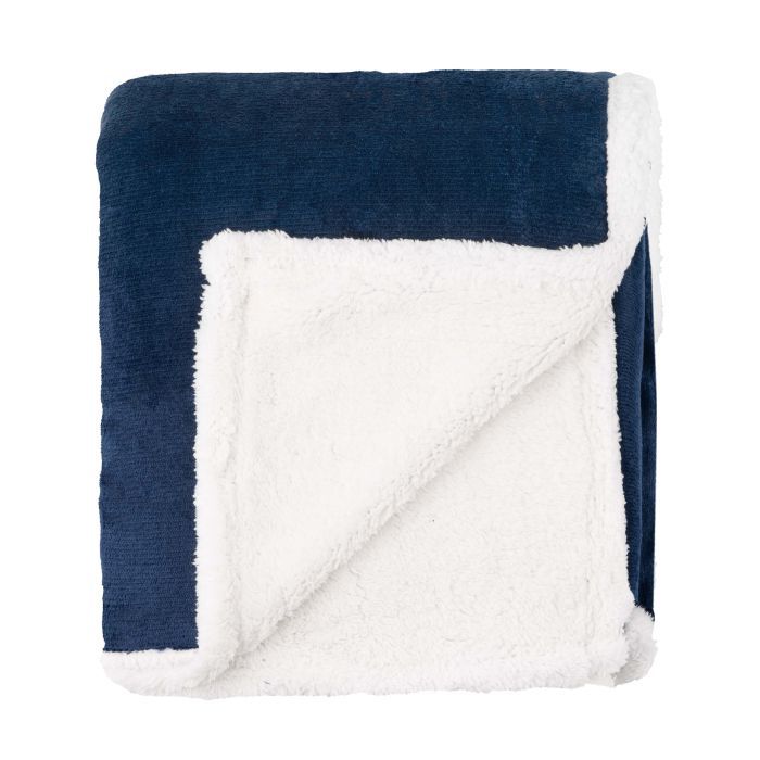 Плед Ardesto Sherpa 100% поліестер, синій темний 160х200 см (ART0204SH) зображення 3