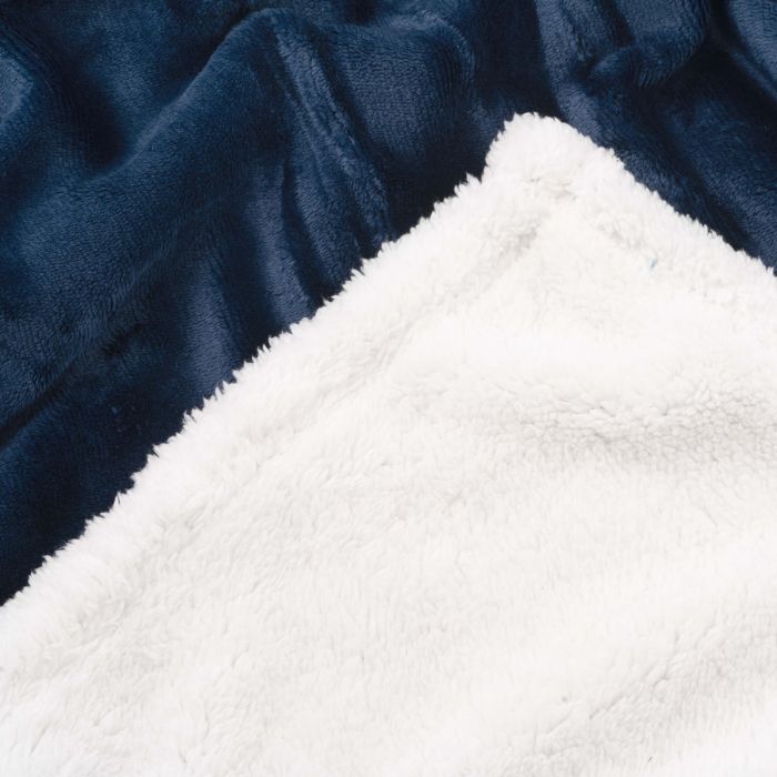 Плед Ardesto Sherpa 100% поліестер, синій темний 160х200 см (ART0204SH) зображення 6
