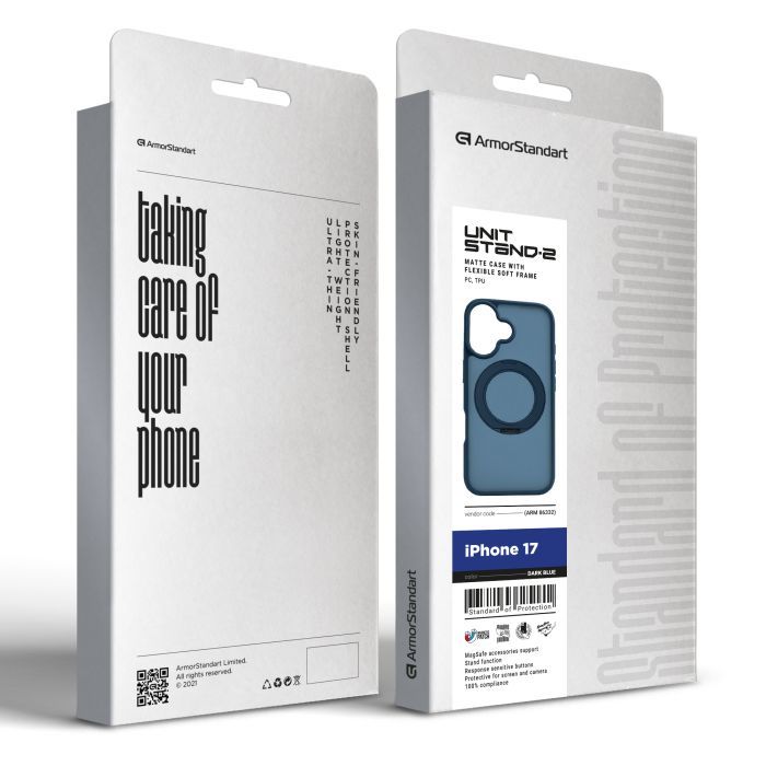 Чехол для мобильного телефона Armorstandart Unit Stand2 Apple iPhone 17 Black (ARM86329) изображение 3