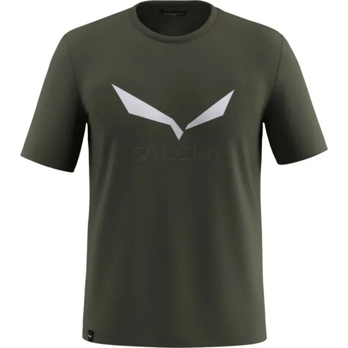 Футболка Salewa Solidlogo Dri-Release 27018 5280 - 52/XL - темно-оливковий (013.012.1633)