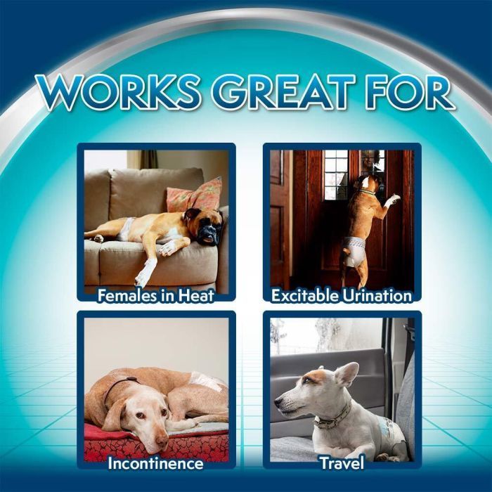 Подгузники для животных Simple Solution Disposable Diapers Small для собак S 12 шт (0010279105832) изображение 3