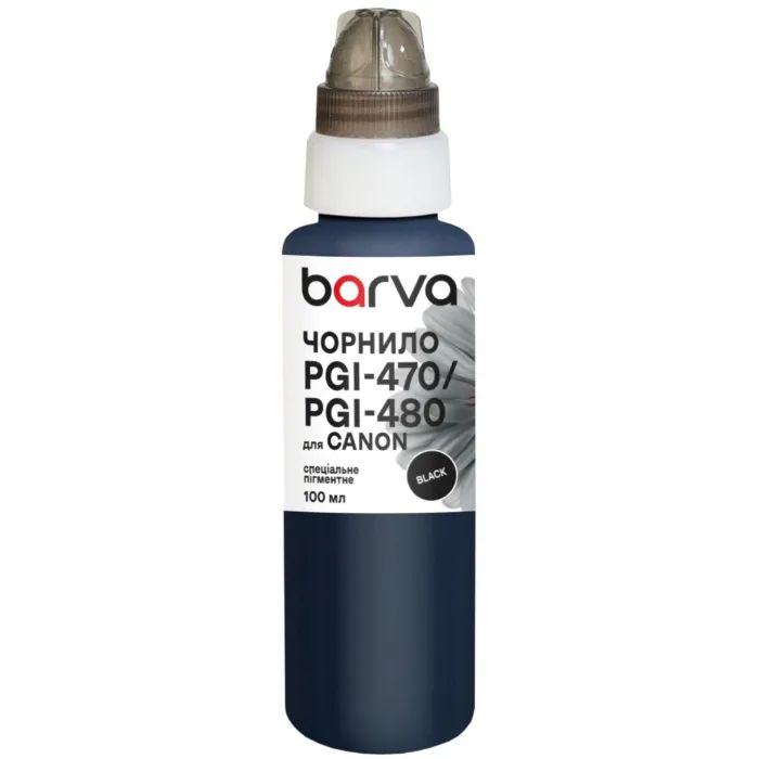 Чорнило Barva Canon PGI-470/PGI-480 PGBK 100 мл, special pigment, black (C470-552e)