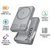 Батарея универсальная HOCO 10000mAh Sunlight PD/20W Magnetic with stand Metal Grey (Q36A / 714987) изображение 2