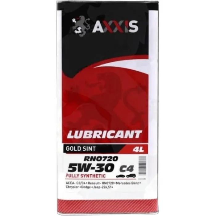 Моторное масло AXXIS 5W-30 С4 RN0720 4л (AX-2189)