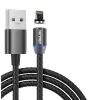Дата кабель USB 2.0 AM to Lightning magnetic black Denmen (DN-D09L-BK)