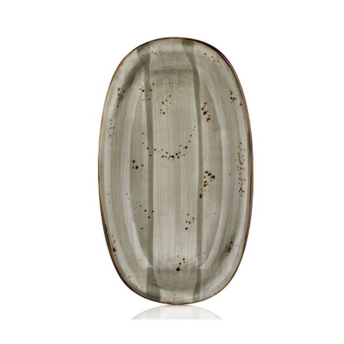 Блюдо By Bone серія "Harmony" овальне 29х17 см Supreme сіре (HA-SP-ZT-29-OV)